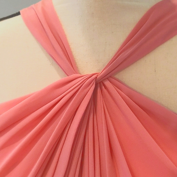 #LEVKOFF Halter Chiffon A-Line Gown - Size 4 - Picture 5 of 11